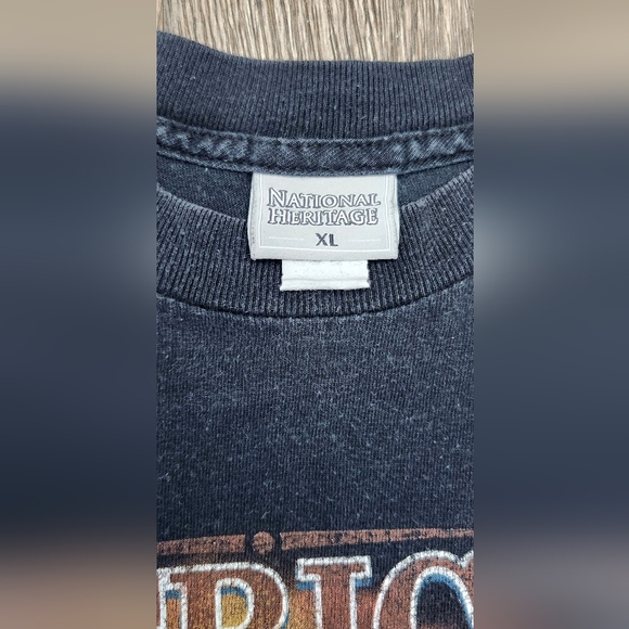 Vintage Motorcycle " American Classic " - " The Road To Freedom " Biker T-Shirt - Picture 2 of 7